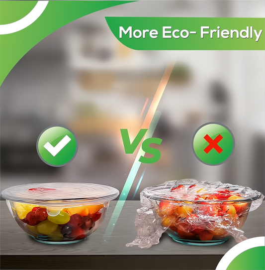 Couvercle de conservation en silicone de qualité alimentaire, réutilisable, hermétique, 12 pièce